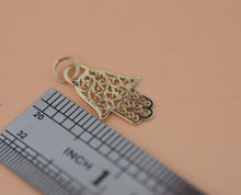 Load image into Gallery viewer, 14k Gold Hamsa Pendant