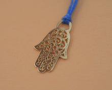 Load image into Gallery viewer, 14k Gold Hamsa Pendant