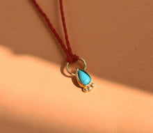 Load image into Gallery viewer, 14k Gold Dainty Gemstone Pendant