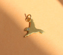 Load image into Gallery viewer, 14k Gold Bird Pendant with Diamond