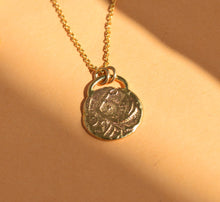 Load image into Gallery viewer, 14k Gold Antique Coin Pendant