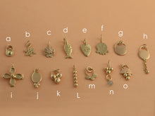Load image into Gallery viewer, 14k Gold Tiny Charm Pendant