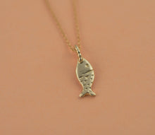 Load image into Gallery viewer, 14k Gold Fish Pendant