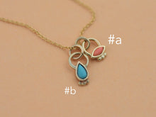 Load image into Gallery viewer, 14k Gold Evil Eye and Drop Charm