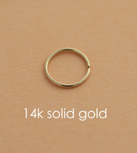 Load image into Gallery viewer, 14k Gold Plain Nose Hoop
