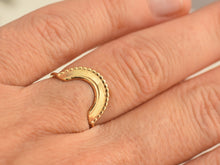 Load image into Gallery viewer, 14k Gold Half-Circle Ring