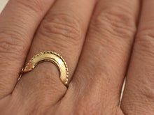Load image into Gallery viewer, 14k Gold Half-Circle Ring