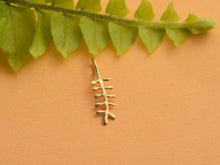 Load image into Gallery viewer, 14k Gold Fern Pendant