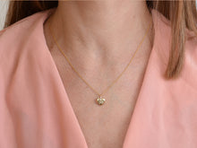 Load image into Gallery viewer, Heart Necklace 14k Gold Chubby Heart Pendant Necklace - Jane
