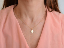 Load image into Gallery viewer, Two Sided 14k Solid Gold Pendant 14k Gold - Daria
