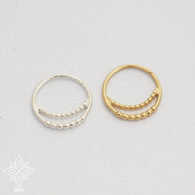 Load image into Gallery viewer, 14k Solid Gold Double Hoop Ring
