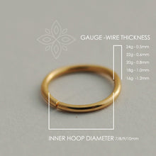 Load image into Gallery viewer, 14k Gold Evil Eye White Opal Hoop Ring

