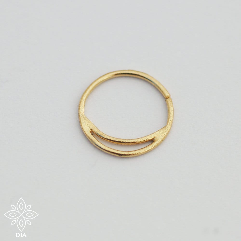 14k Solid Gold Seamless Nose Ring