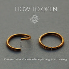 Load image into Gallery viewer, 14k Gold Asymmetric Nose Ring
