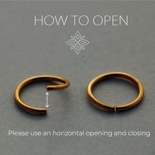 Load image into Gallery viewer, 14k Solid Gold Boho Beaded Nose Ring
