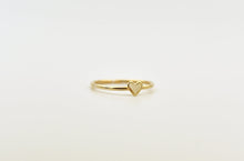 Load image into Gallery viewer, Set of Two Mixed 14k Yellow and Rose Gold Minimalist Heart Ring
