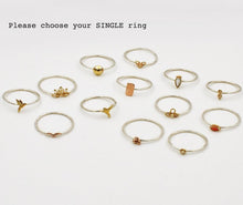 Load image into Gallery viewer, 14k Gold and Silver Stackable Rings
