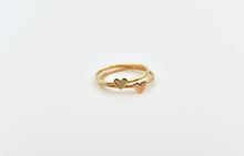 Load image into Gallery viewer, Set of 2 14k Solid Gold Tiny Heart Rings
