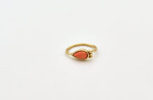 Load image into Gallery viewer, 14k Solid Rose Gold Eye Navel Hoop Ring
