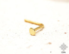 Load image into Gallery viewer, 14k Plain Tiny Round Nose Stud

