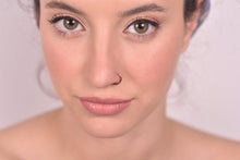 Load image into Gallery viewer, 14k Solid Gold Hammered Nose Ring
