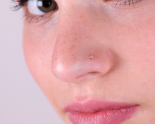 Load image into Gallery viewer, 14k Gold Tiny Round Nose Stud
