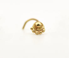 Load image into Gallery viewer, 14k Gold Tiny Tribal Circle Nose Stud
