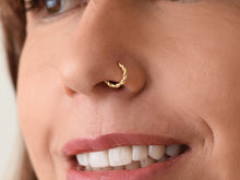 Load image into Gallery viewer, 14k Gold Twisted Hoop Ring
