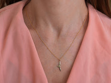 Load image into Gallery viewer, 14k Gold Flying Bird Pendant
