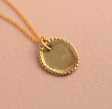 Load image into Gallery viewer, 14k Gold Oval Disc Pendant
