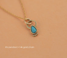 Load image into Gallery viewer, 14k Gold Lucky Charm Boho Pendant
