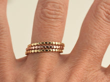Load image into Gallery viewer, Set of Three 14k Gold Stackable Rings
