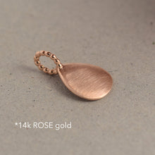 Load image into Gallery viewer, 14k Gold Minimalist Drop Charm Pendant
