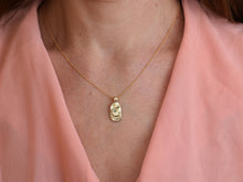 Load image into Gallery viewer, Moon Necklace 14k Solid Gold - Moony
