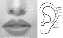 Load image into Gallery viewer, 14K Solid Gold Twisted Nose Hoop Earring - Andy

