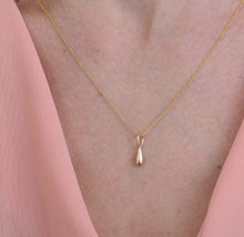 Load image into Gallery viewer, 14k Gold Teardrop pendant - Tally

