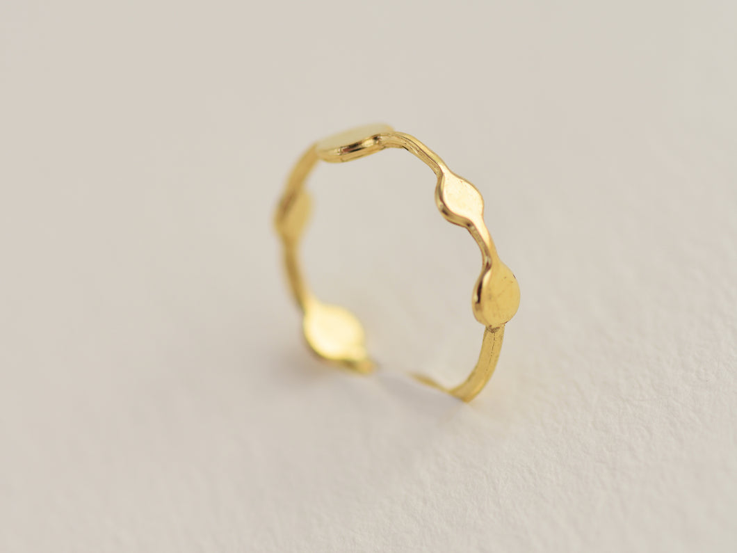 14K Solid Gold Balloon Hoop Earring - Relly