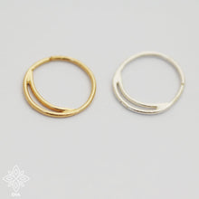 Load image into Gallery viewer, 14k Solid Gold Half Moon Hoop Nose Ring - Allison
