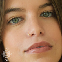 Load image into Gallery viewer, 14K Solid Gold Nose Hoop Ring - Grace
