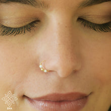 Load image into Gallery viewer, 14k Solid Gold Opal Wire Wrapped Gold Beads - Alice
