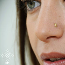 Load image into Gallery viewer, 14K Solid Gold Tribal Nose Stud - Kennedy
