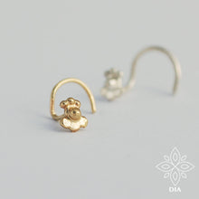 Load image into Gallery viewer, 14K Solid Gold Tribal Nose Stud - Kennedy
