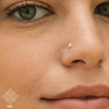Load image into Gallery viewer, 14k Gold Flower Screw Nose Stud - Mila
