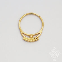 Load image into Gallery viewer, 14k Solid Gold Indian Hoop Ring
