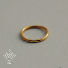 Load image into Gallery viewer, 14k Solid Gold Seamless Plain Nose Ring
