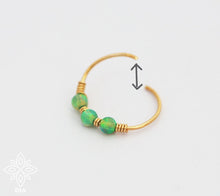 Load image into Gallery viewer, 14k Solid Gold Thin Opal Hoop Earring  - Nova
