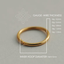 Load image into Gallery viewer, 14K Solid Gold Wire Wrapped Hoop - Zoe
