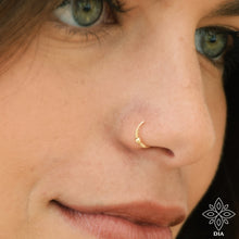 Load image into Gallery viewer, 14K Solid Gold Nose Hoop Ring - Grace
