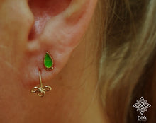 Load image into Gallery viewer, 14k Solid Gold Indian Drop Stud Earring  - Hailey
