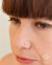 Load image into Gallery viewer, 14k Gold Tiny Star Nose Stud
